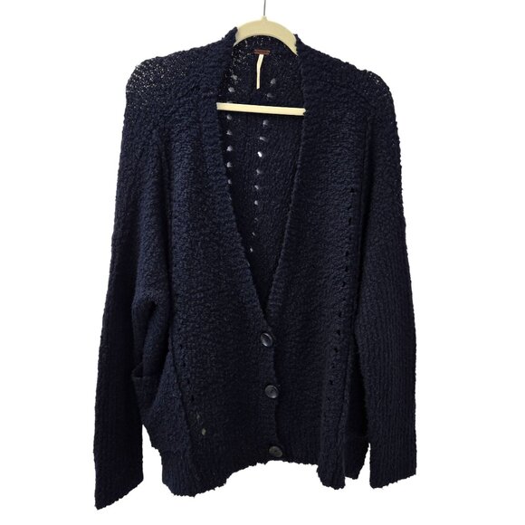 Free People Saturday Morning Wool Blend Cardigan Sweater Size Small - Picture 1 of 6